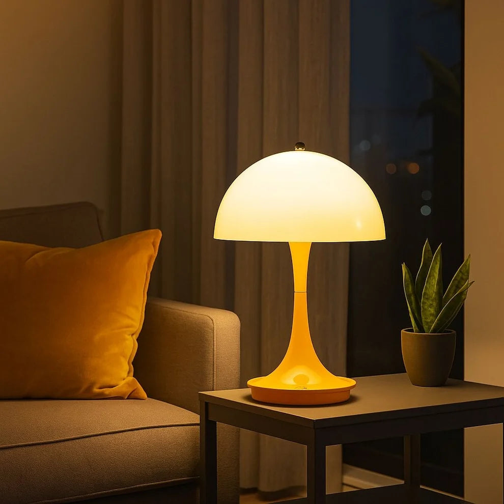 Lámpara de mesa LED CCT portátil "AURA" - Táctil - Semiesférica