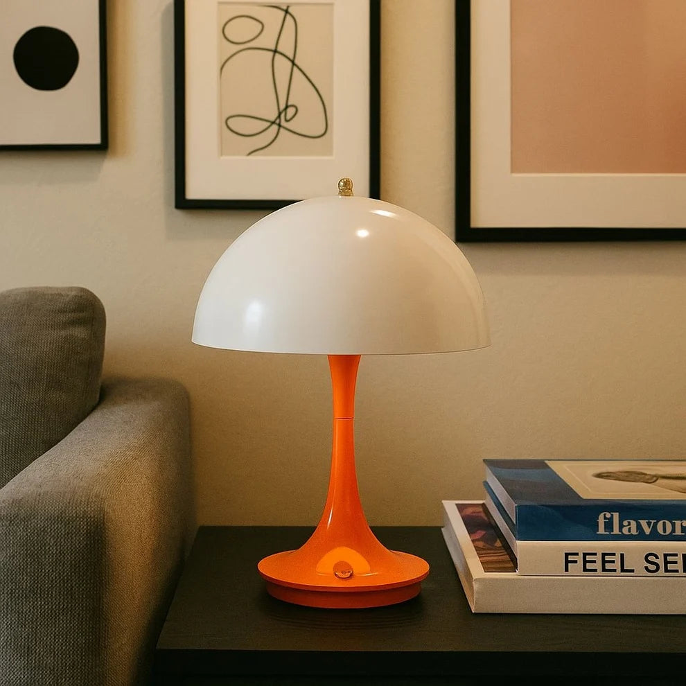 Lámpara de mesa LED CCT portátil "AURA" - Táctil - Semiesférica
