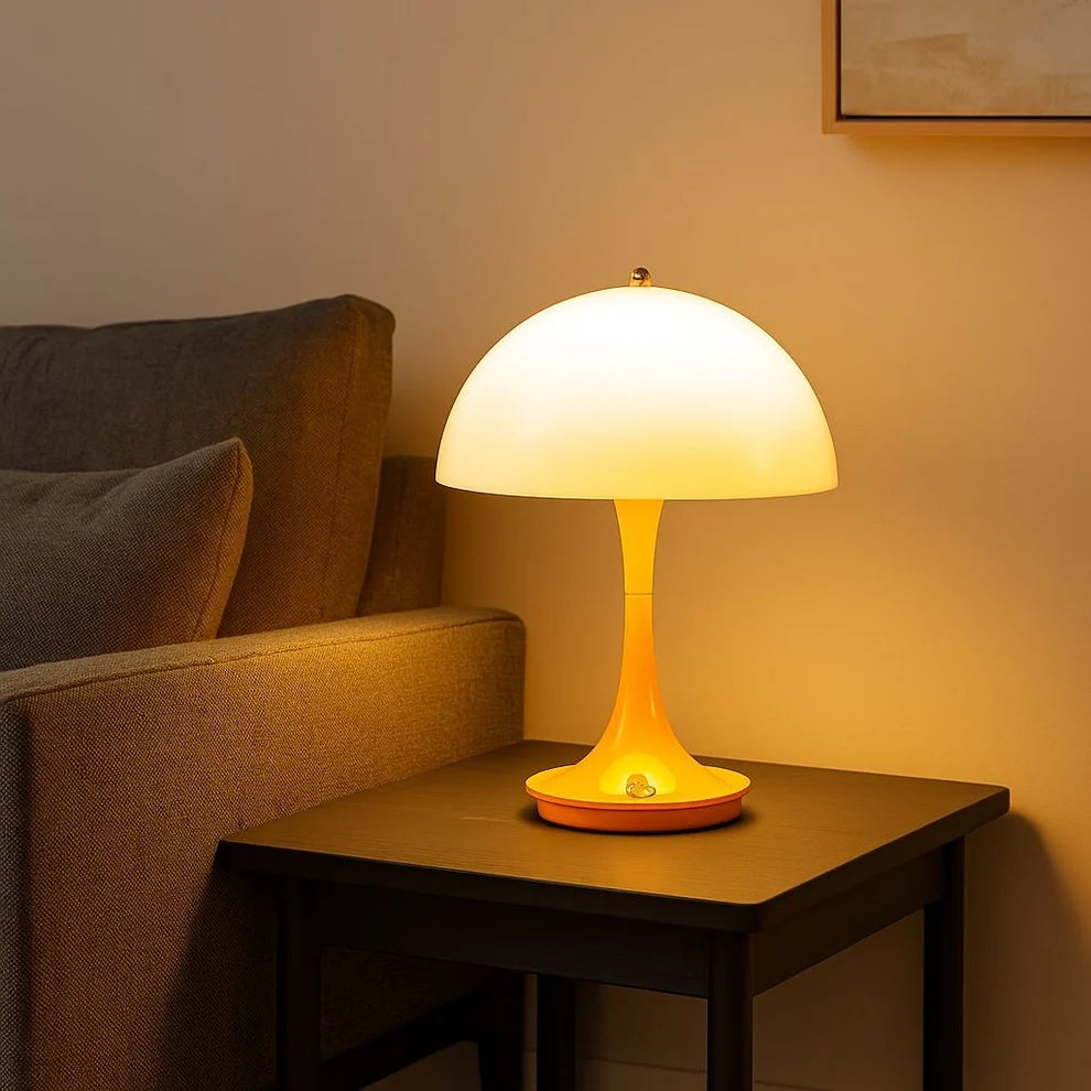 Lámpara de mesa LED CCT portátil "AURA" - Táctil - Semiesférica