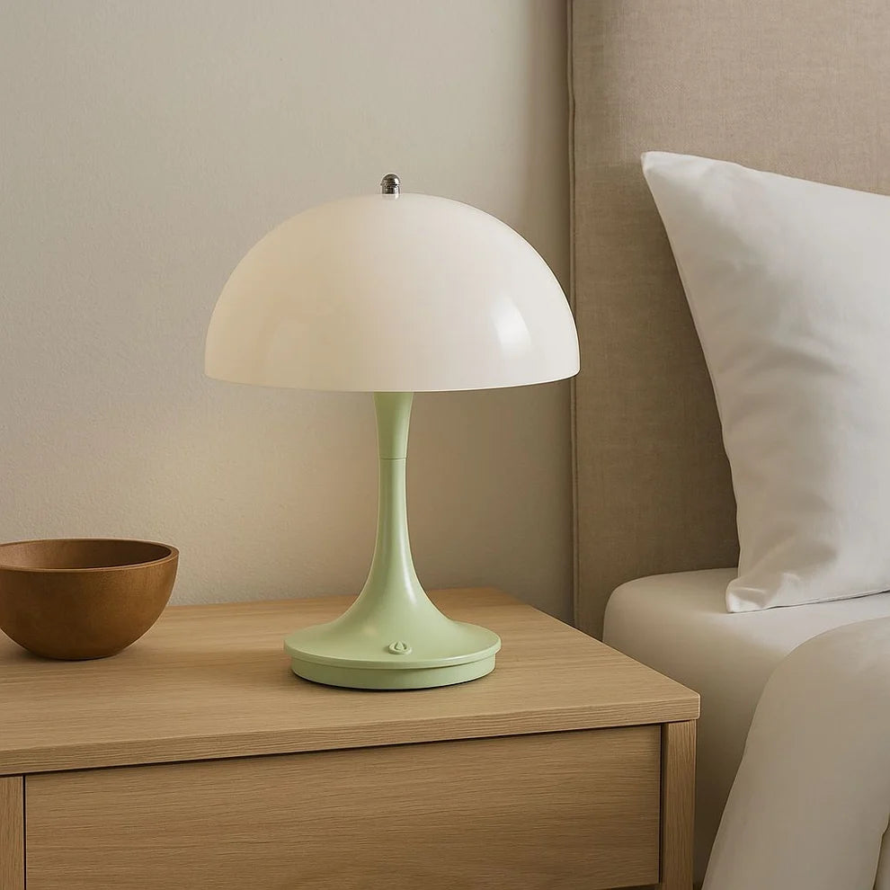 Lámpara de mesa LED CCT portátil "AURA" - Táctil - Semiesférica