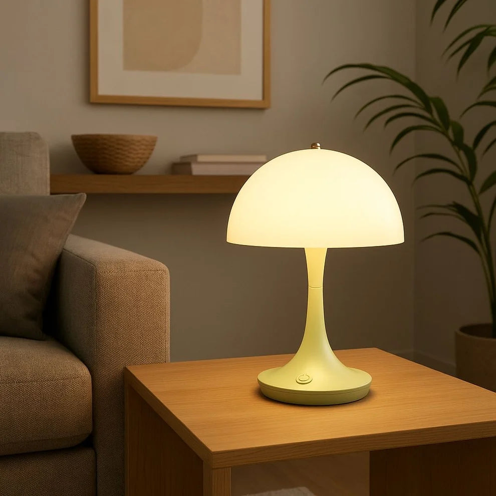 Lámpara de mesa LED CCT portátil "AURA" - Táctil - Semiesférica