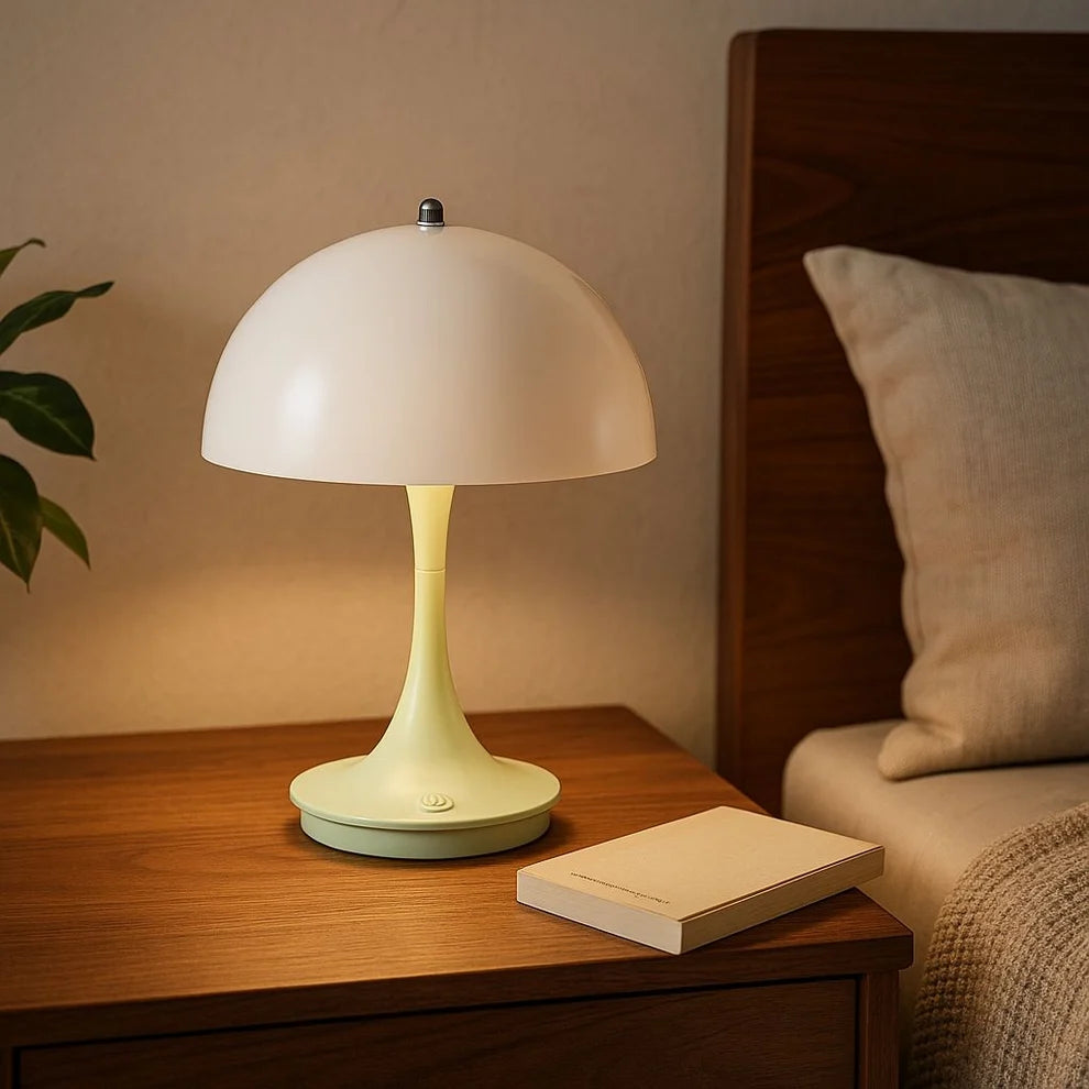 Lámpara de mesa LED CCT portátil "AURA" - Táctil - Semiesférica