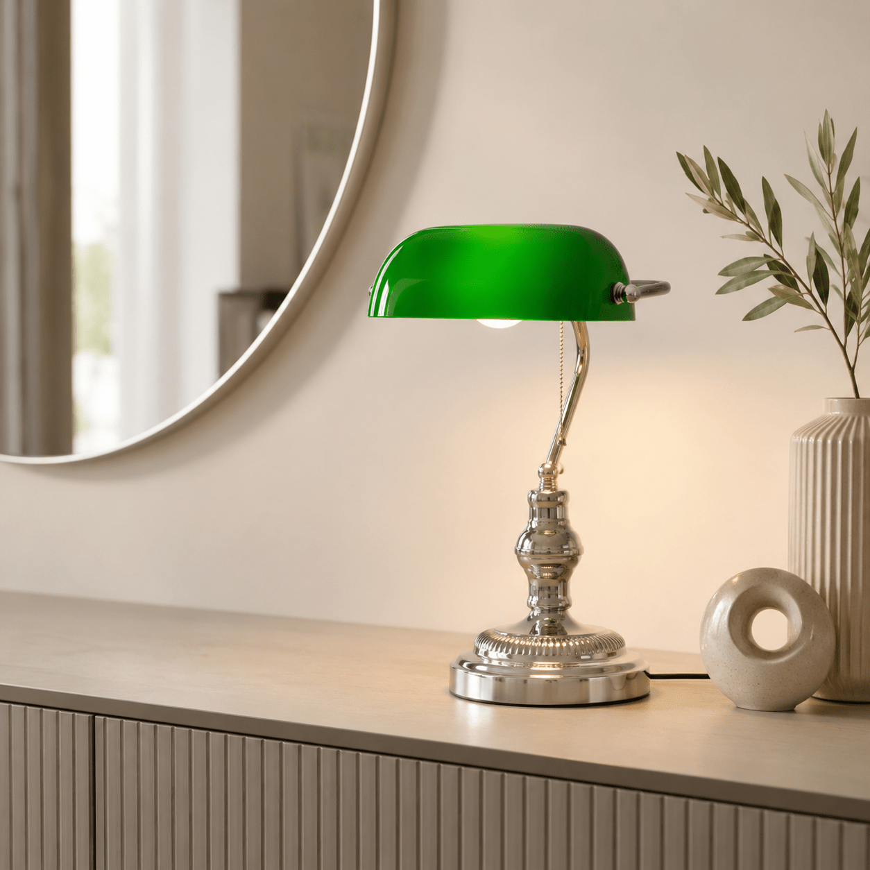 Lámpara de mesa vintage "BANQUERO" - E27 - Barcelona LED Argentina