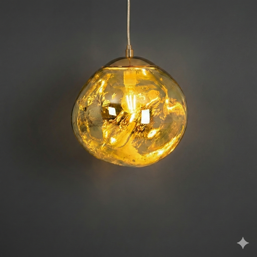 Lámpara colgante cristal de diseño "Abril"  - Ø 28cm