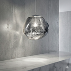 Lámpara colgante cristal de diseño "Abril"  - Ø 28cm