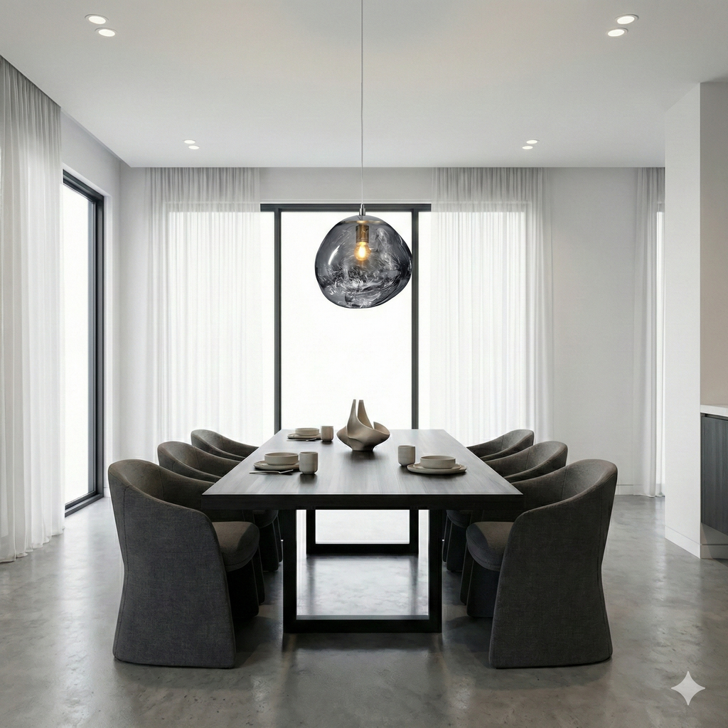 Lámpara colgante cristal de diseño "Abril"  - Ø 28cm