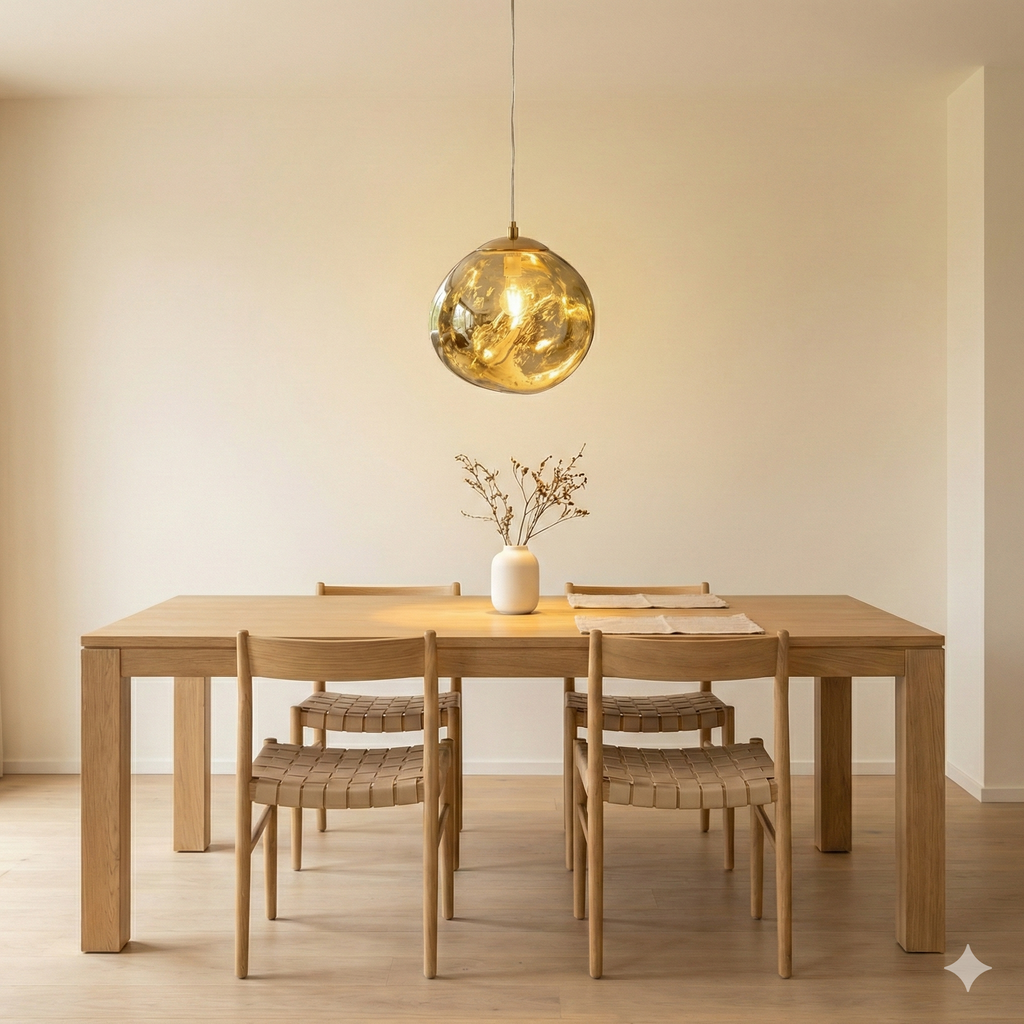 Lámpara colgante cristal de diseño "Abril"  - Ø 28cm