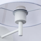 Aplique de pared con pantalla e interruptor Classic "RIGA" - E27