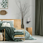 Aplique de pared con pantalla e interruptor Classic "RIGA" - E27