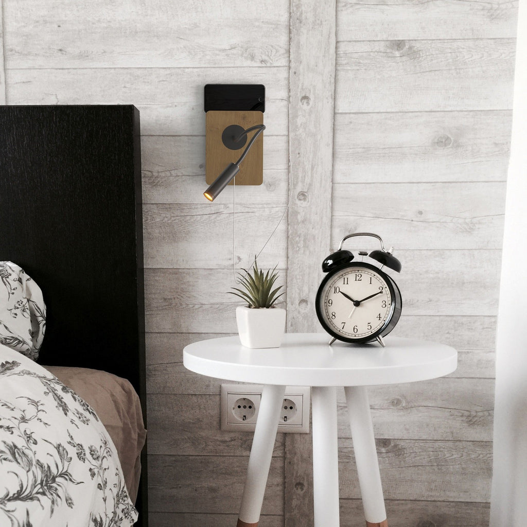 Aplique de pared flexible para lectura con puerto USB "LONDON USB" - Chip CREE - 3W