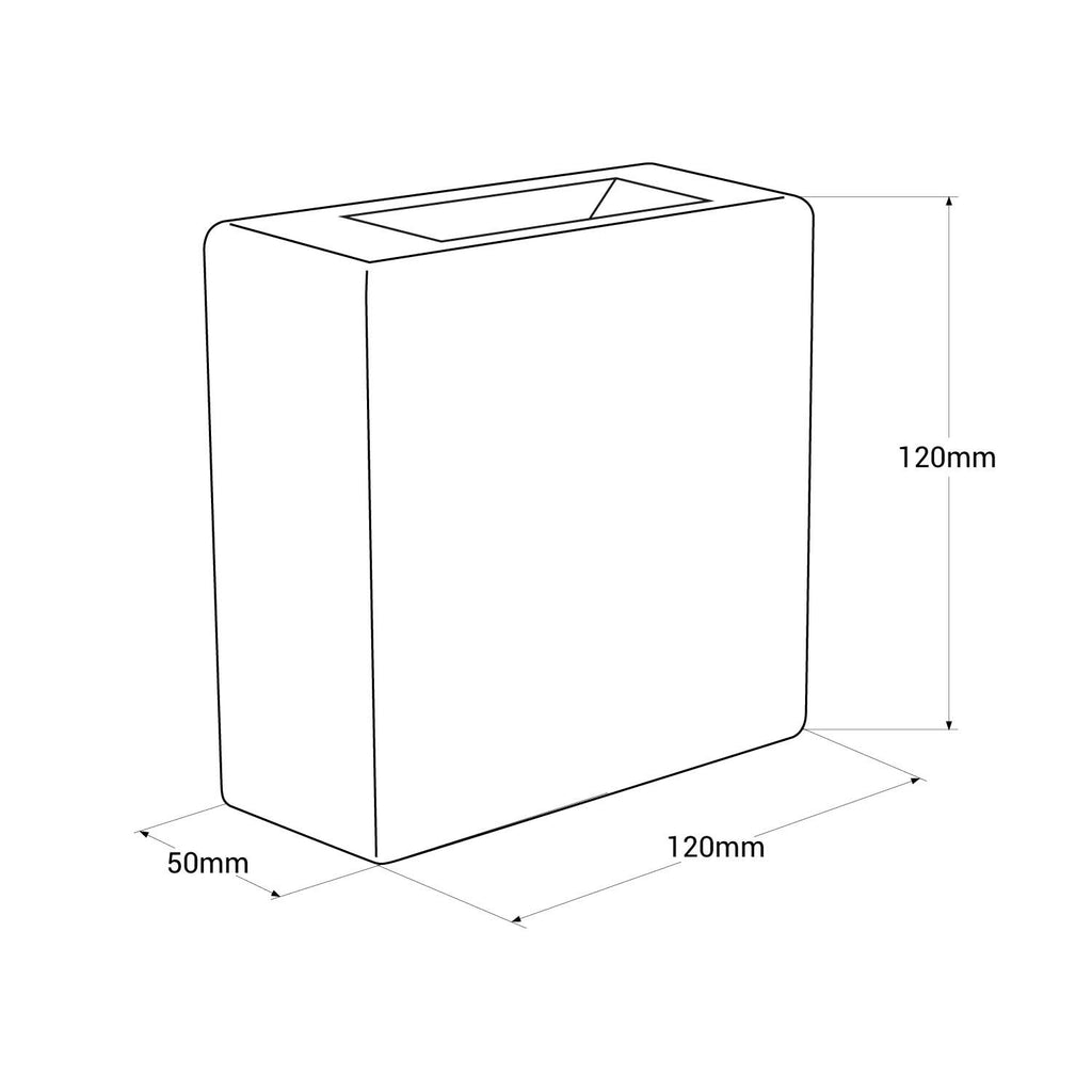 Aplique de pared exterior LED cuadrado "Square 2" - 3W - IP54 - Emisión de luz dos caras