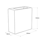 Aplique de pared exterior LED cuadrado "Square 2" - 3W - IP54 - Emisión de luz dos caras