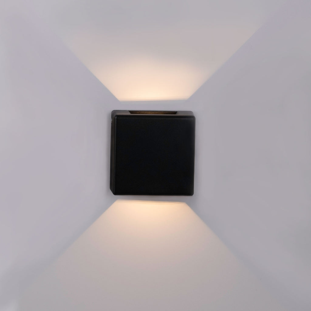 Aplique de pared exterior LED cuadrado "Square 2" - 3W - IP54 - Emisión de luz dos caras