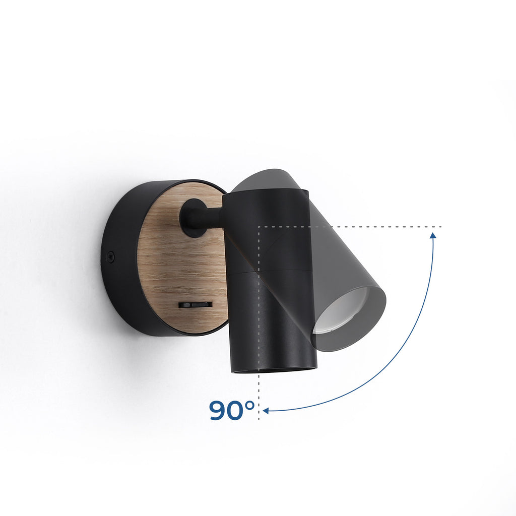 Aplique de pared interior "VILSA" - Orientable - GU10