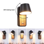 Aplique LED para Dormitorio de Madera rotatorio "KOPPEN" 6W 2700K