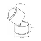 Aplique de pared y techo "FLOC" - 8W - Efecto atardecer - 1800K