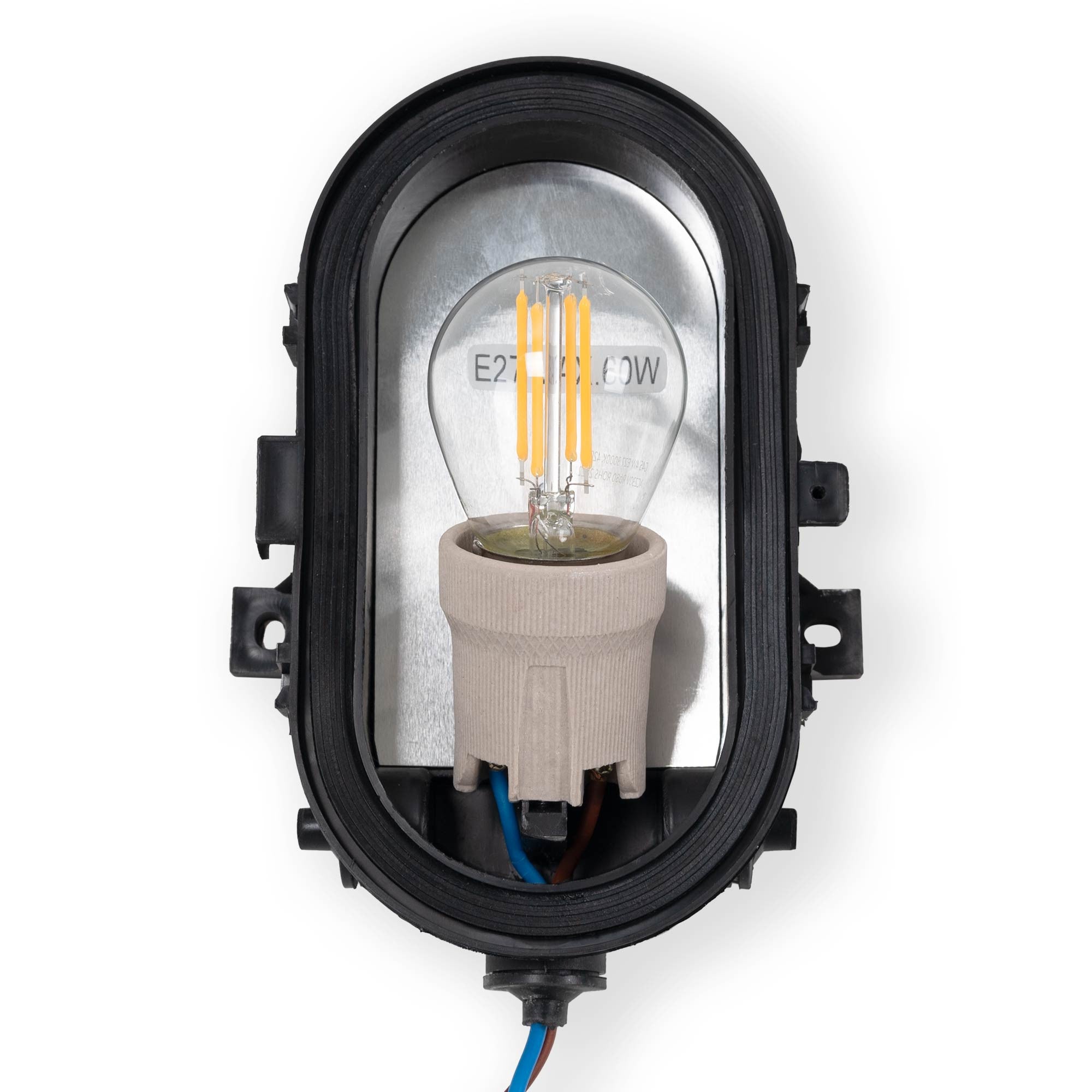 Aplique exterior tortuga de policarbonato - 1 x E27