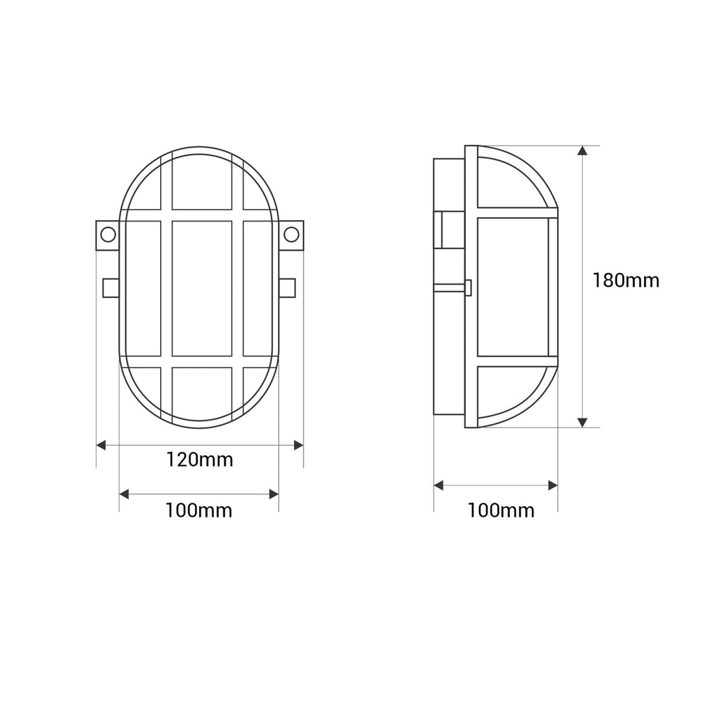 Aplique exterior tortuga de policarbonato - 1 x E27