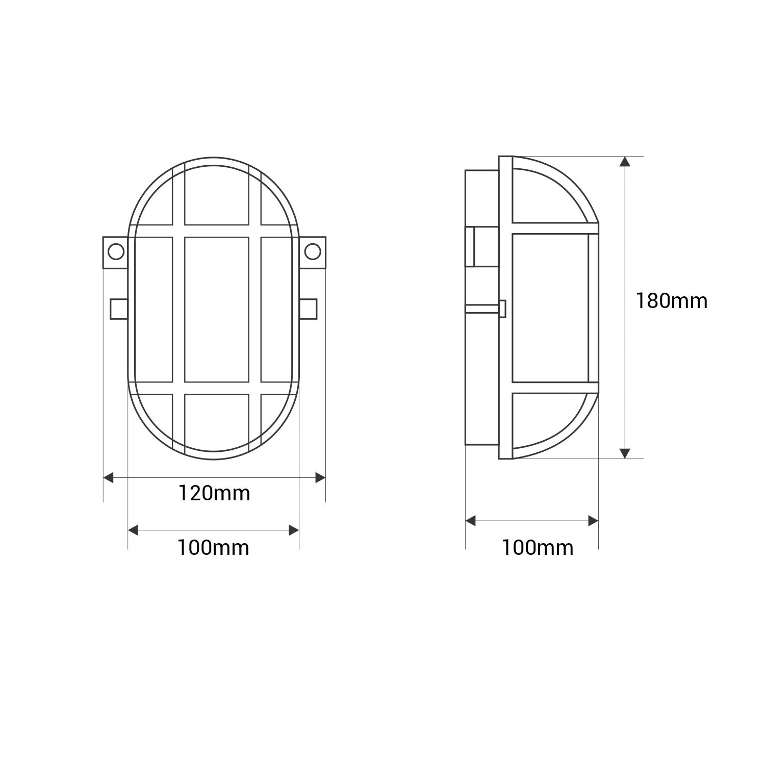 Aplique exterior tortuga de policarbonato - 1 x E27
