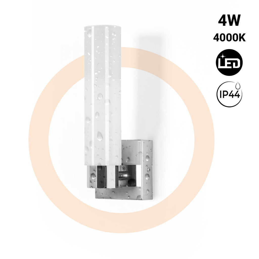 Aplique LED tubular para baño - 4W - 320lm - IP44