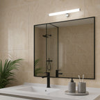 Aplique espejo baño LED tubular - 30cm - 5W | 3 formas de fijación