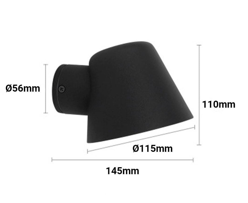 Aplique de pared exterior LED "ALBA" - Bombilla GU10 5W incluida