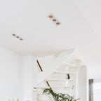 Aro downlight cuadrado basculante triple GU10 / MR16 - Bajo UGR - Corte 75 x 235mm