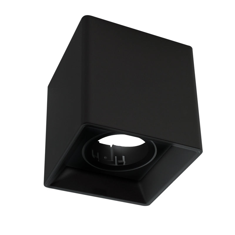 Aplique de techo cuadrado de policarbonato - Orientable - GU10