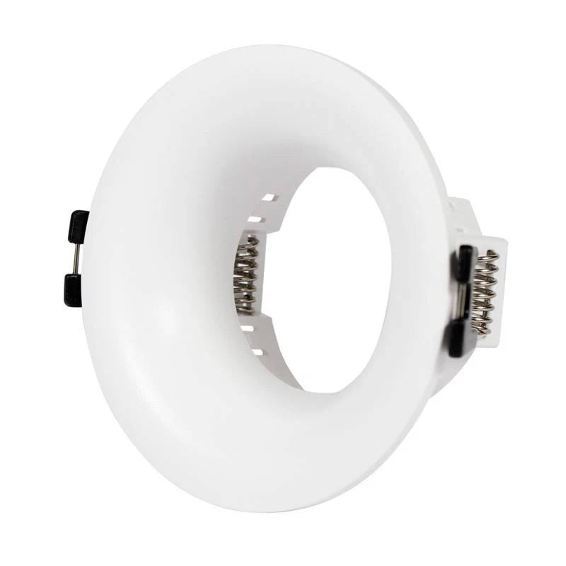 Kit aro downlight circular para bombilla GU10 + Portalámparas + Bombilla GU10