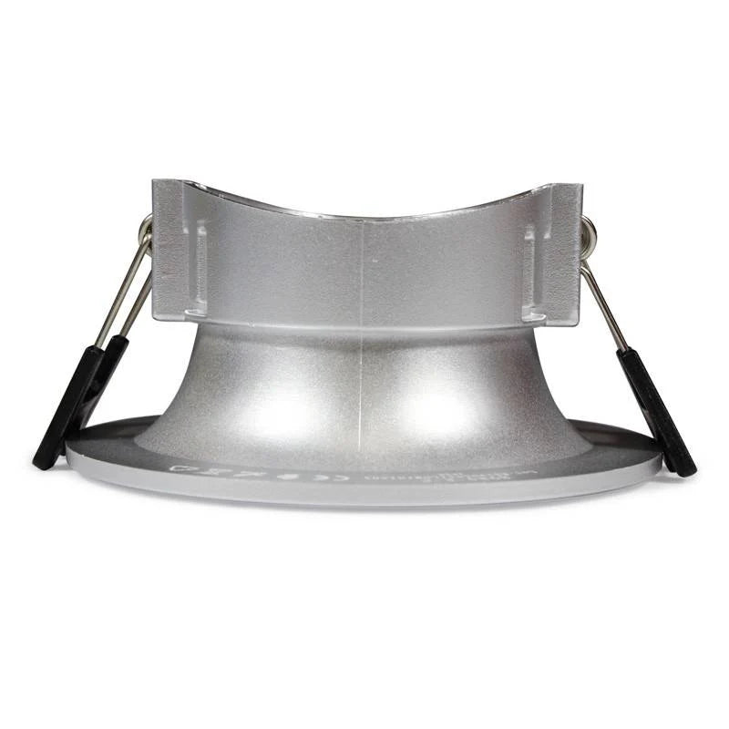 Kit aro downlight circular para bombilla GU10 + Portalámparas + Bombilla GU10