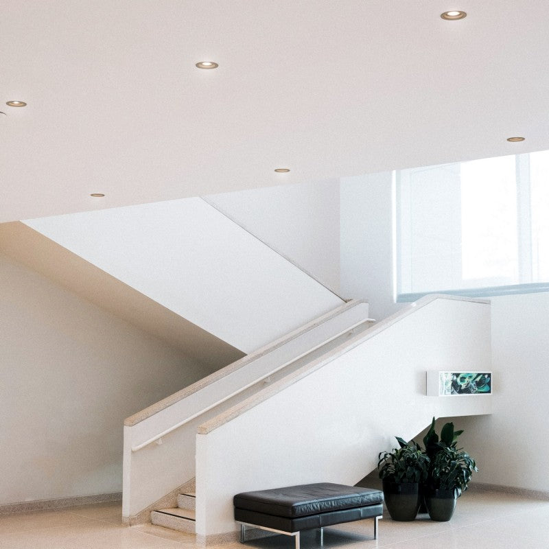 Aro downlight circular para bombilla GU10 / MR16 - Corte Ø70mm