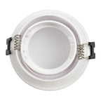 Aro downlight estanco circular para bombilla GU10 / MR16 - Difusor opal - Corte Ø 75-80 mm - IP54