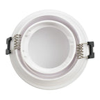 Kit Spot LED de Embutir Redondo Estanco IP54 GU10 + Portalámpara + Bombilla GU10 - Difusor opal - Corte Ø 75-80 mm