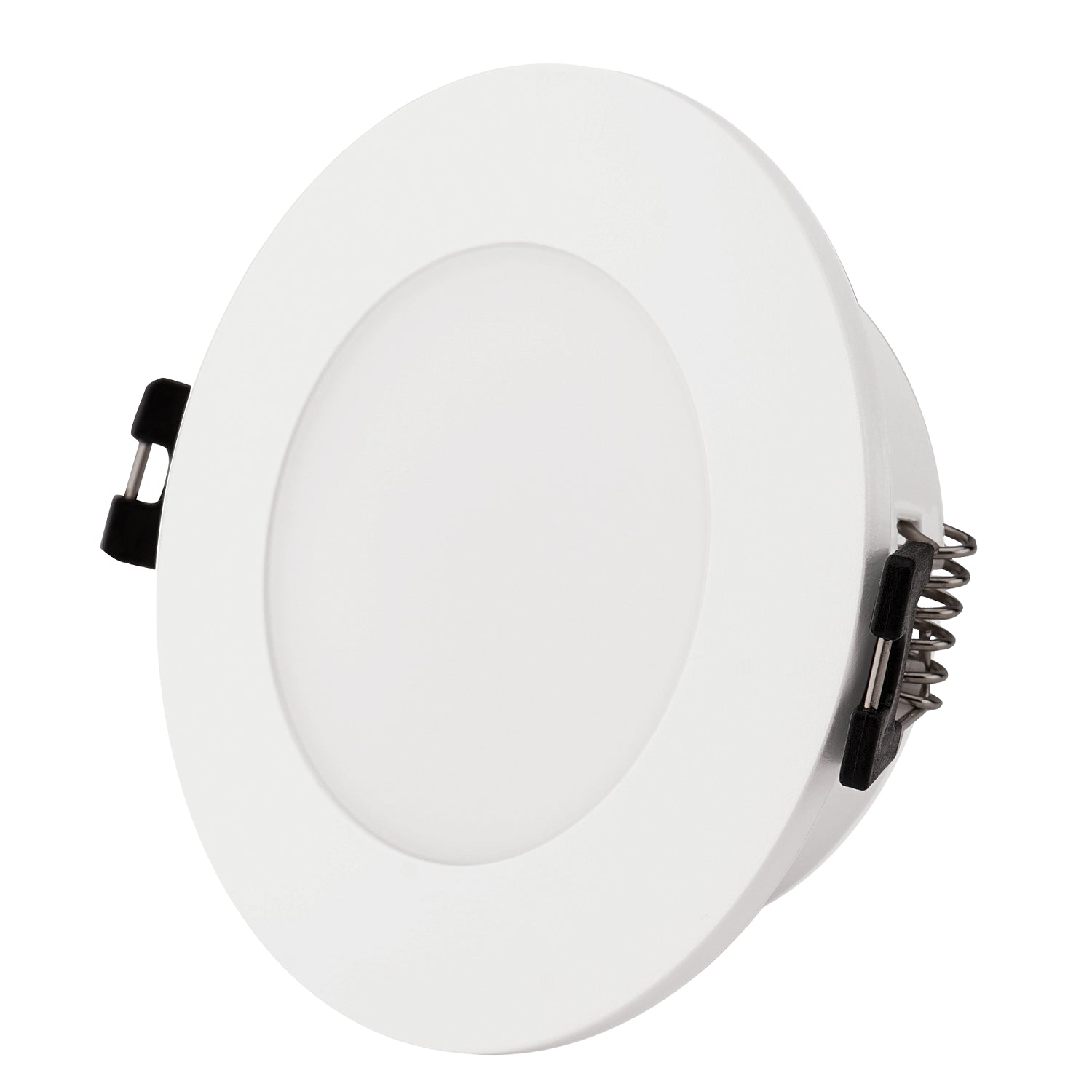 Aro downlight estanco circular para bombilla GU10 / MR16 - Difusor opal - Corte Ø 75-80 mm - IP54