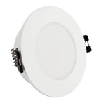 Kit Spot LED de Embutir Redondo Estanco IP54 GU10 + Portalámpara + Bombilla GU10 - Difusor opal - Corte Ø 75-80 mm