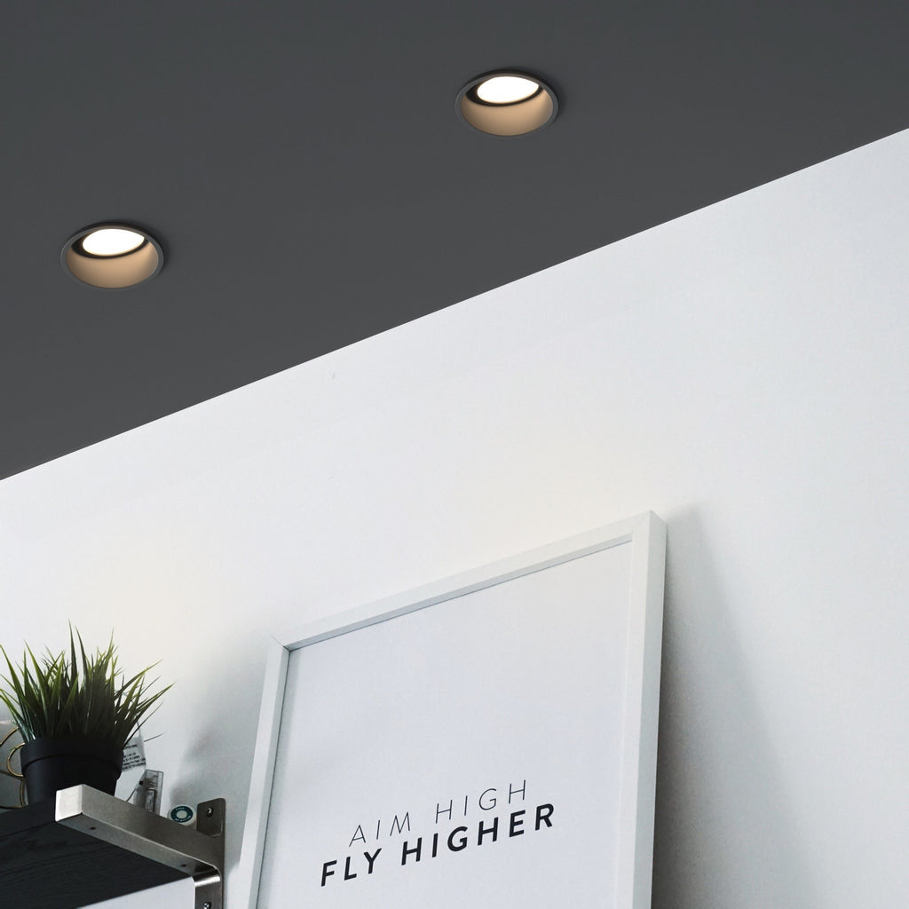 Spot embutido circular para lámpara GU10 / MR16 - Bajo UGR - Corte Ø 85 mm