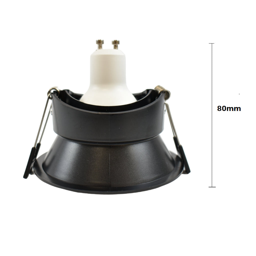 Spot embutido circular para lámpara GU10 / MR16 - Bajo UGR - Corte Ø 85 mm