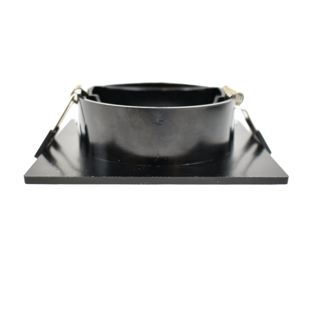 Spot cuadrado basculante de embutir para lámpara GU10/MR16 - Corte Ø75mm