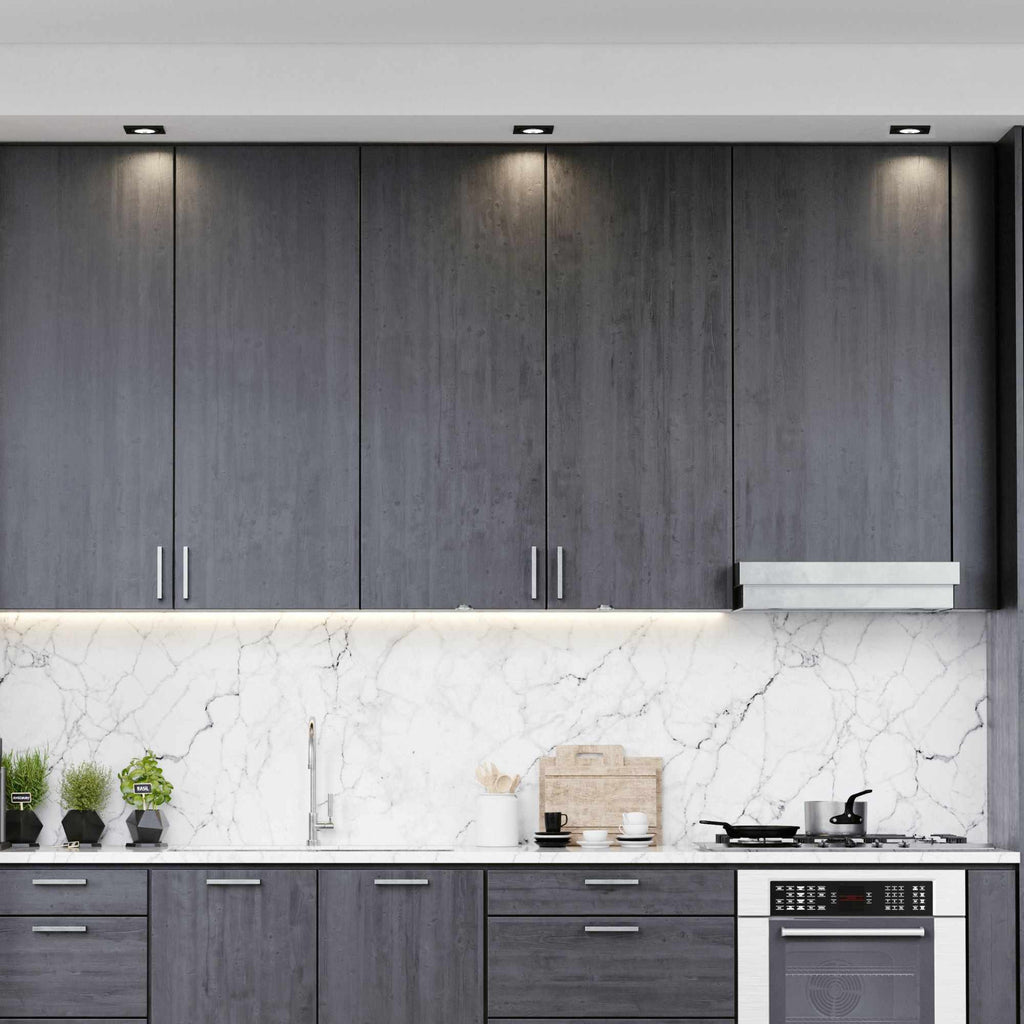 Spot cuadrado basculante de embutir para lámpara GU10/MR16 - Corte Ø75mm