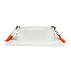 Spot cuadrado basculante de embutir para lámpara GU10/MR16 - Corte Ø75mm