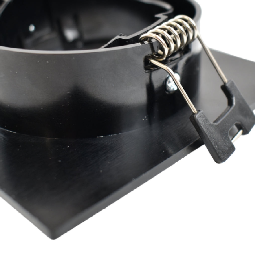 Spot cuadrado basculante de embutir para lámpara GU10/MR16 - Corte Ø75mm