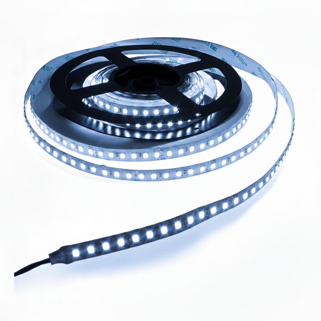 Tira LED 24V DC - 18W/m - Monocolor - 10mm - IP20 - Rollo 5 metros - 120ch/m
