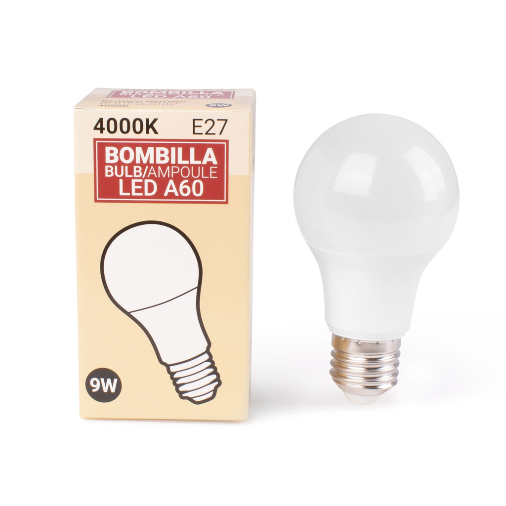 Bombilla LED E27 A60 - 9W