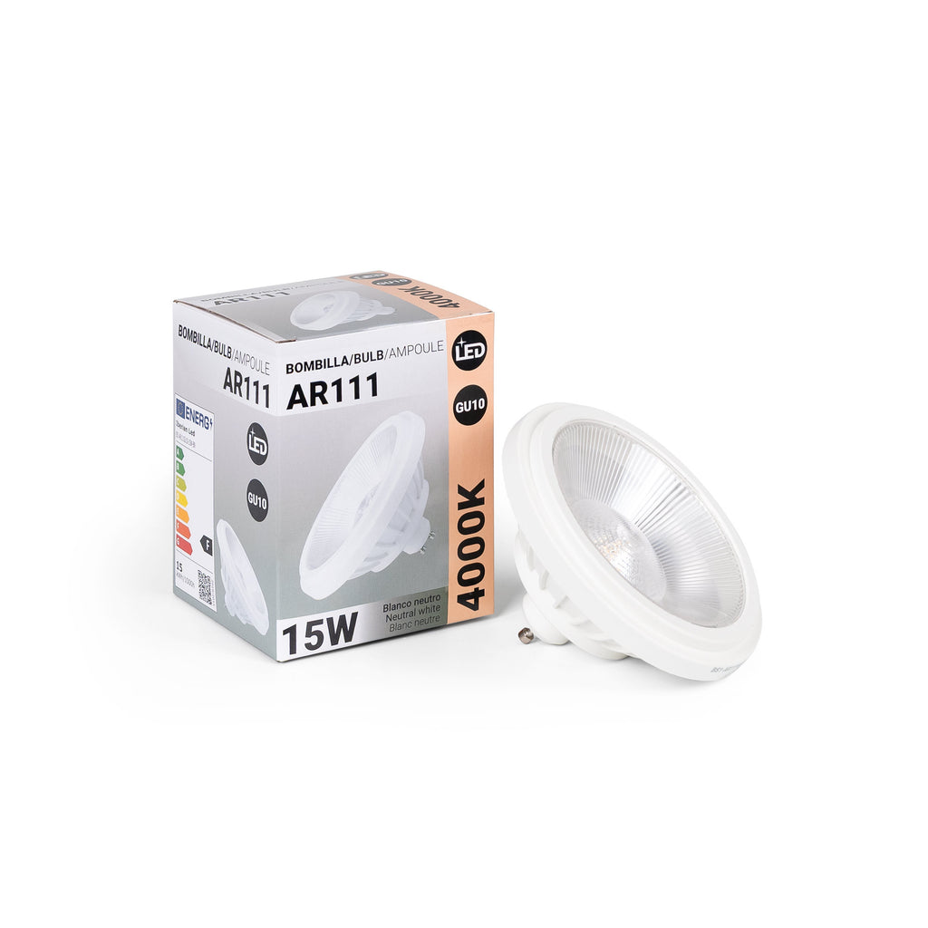 Bombilla LED AR111 GU10 - 15W - CRI 85