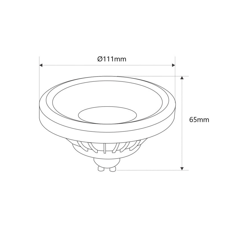 Lámpara LED AR111 GU10 - 15W - CRI 85