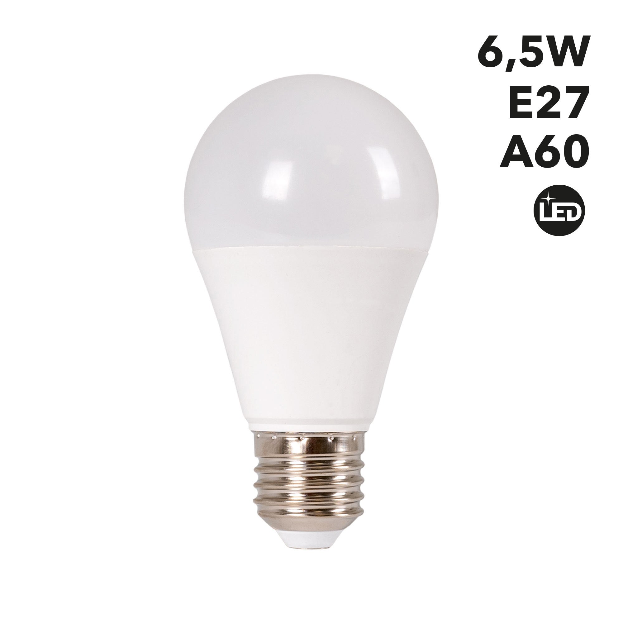 Bombilla LED E27 A60 - 6,5W