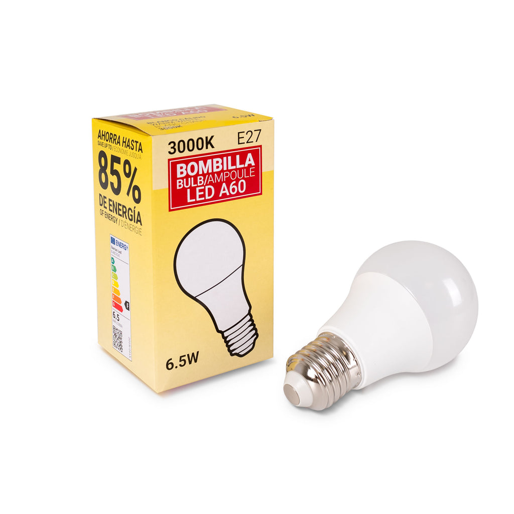 Bombilla LED E27 A60 - 6,5W