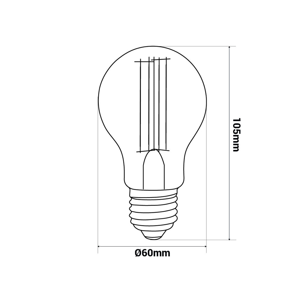 Bombilla LED filamento E27 A60 - 5,5W
