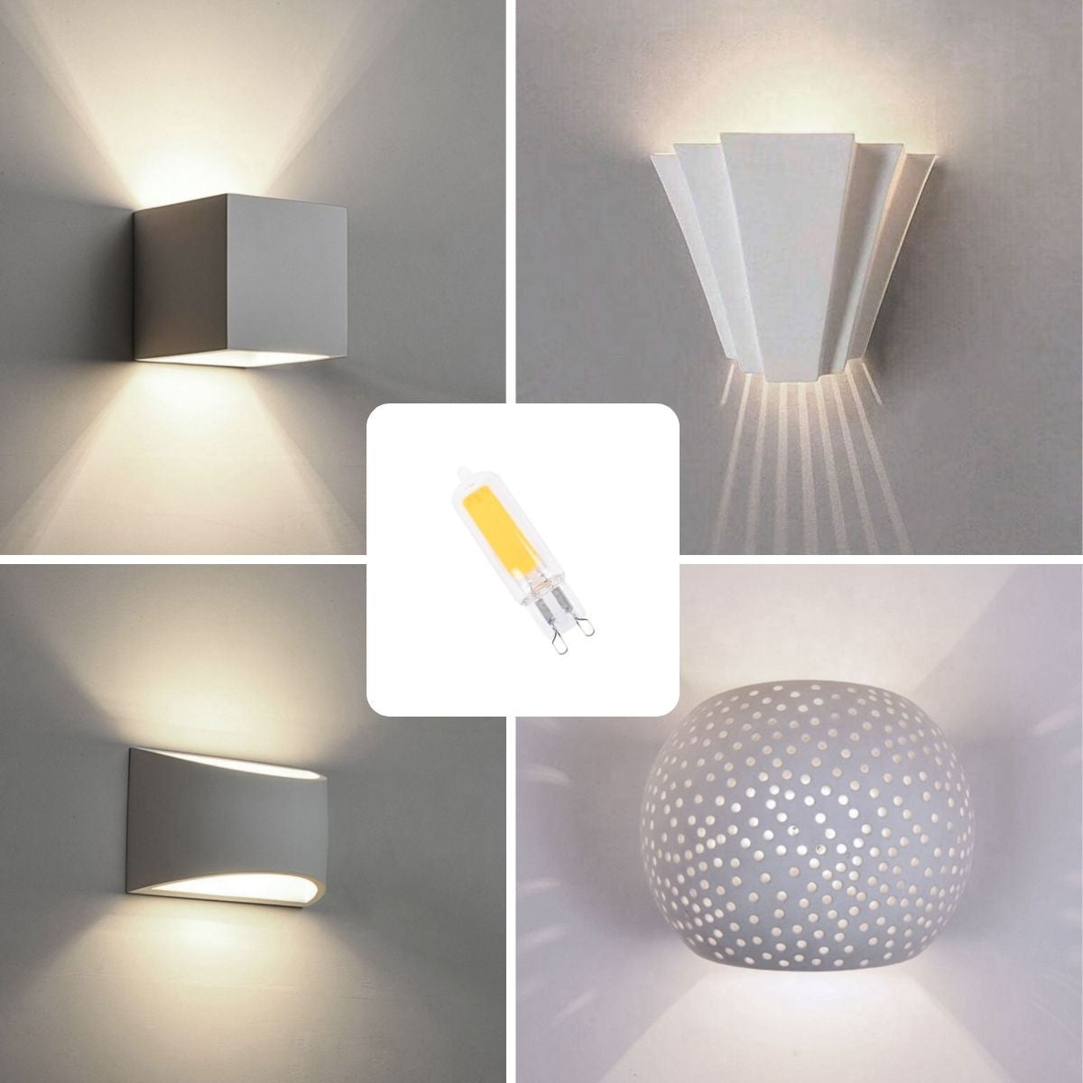 Bombilla LED G9 220-240V AC - COB - 360º - 2W