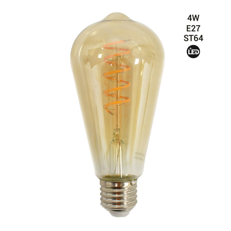 Bombilla LED filamento Edison E27 ST64 - 4W